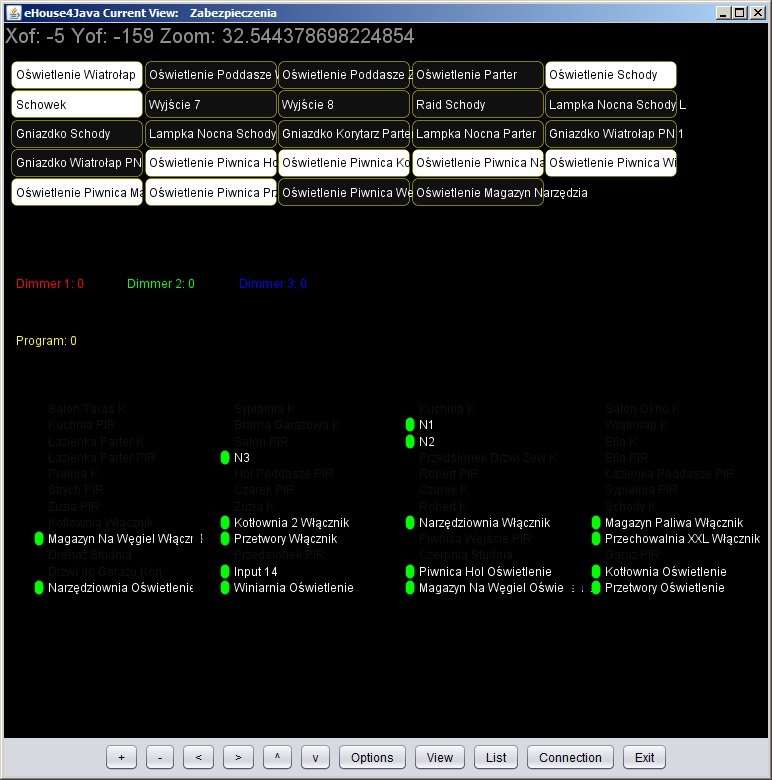  Inteligente de control grafică eHouse acasă și vizualizarea automată on-line - java open source 