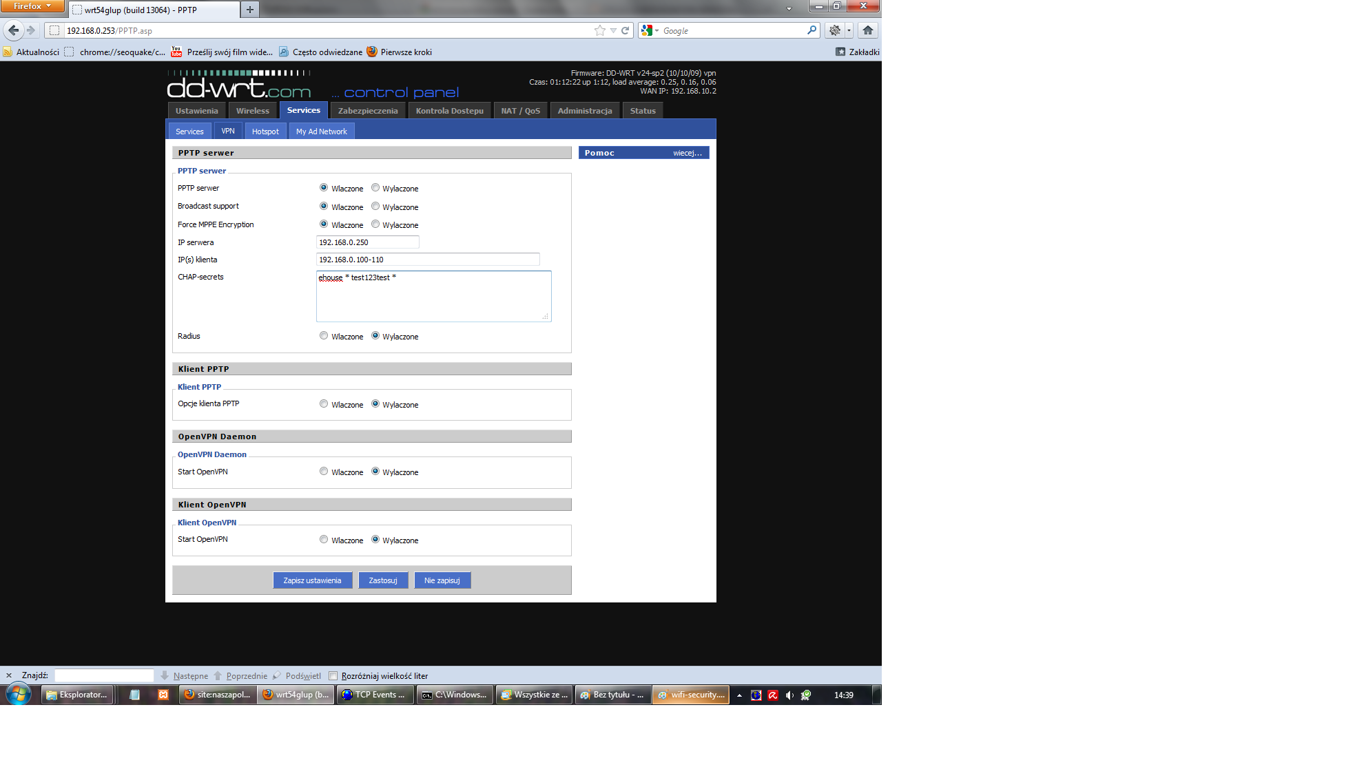  NAT configuración para o intelixente sistema de home eHouse UDP 